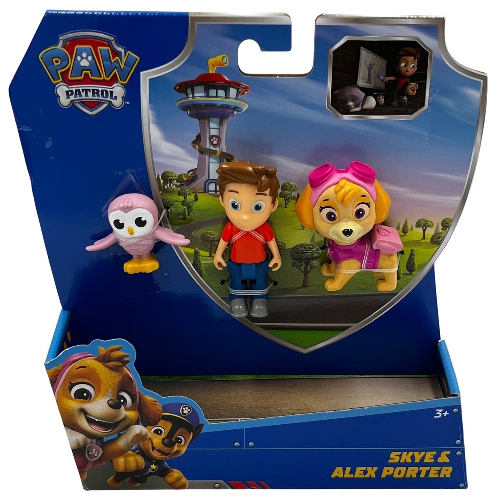 Paw Patrol Skye & Alex Porter 3-Piece Figure Set‎